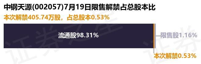 中钢天源（002057）40574万股限